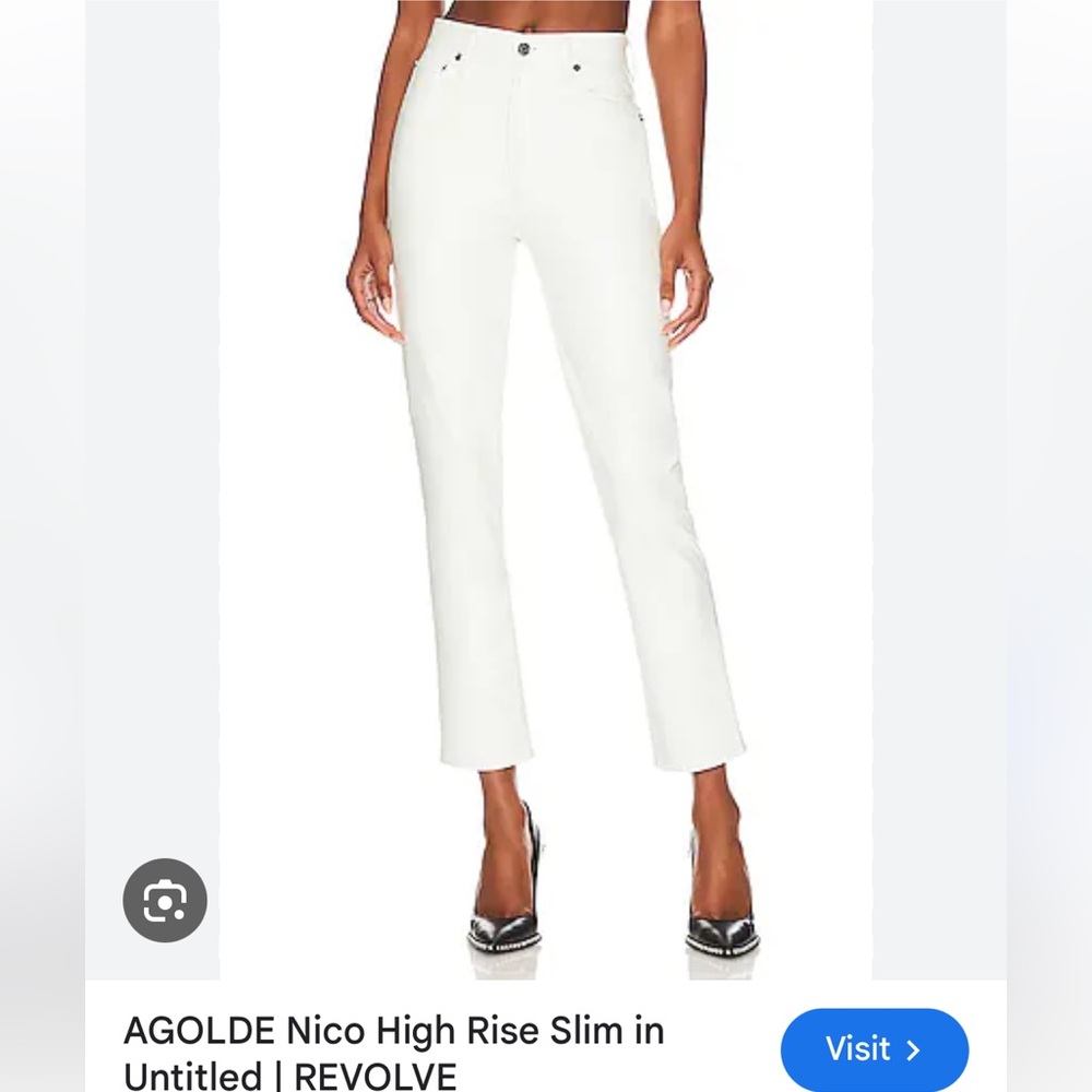 EUC Agolde Nico high rise slim in untitled size 25